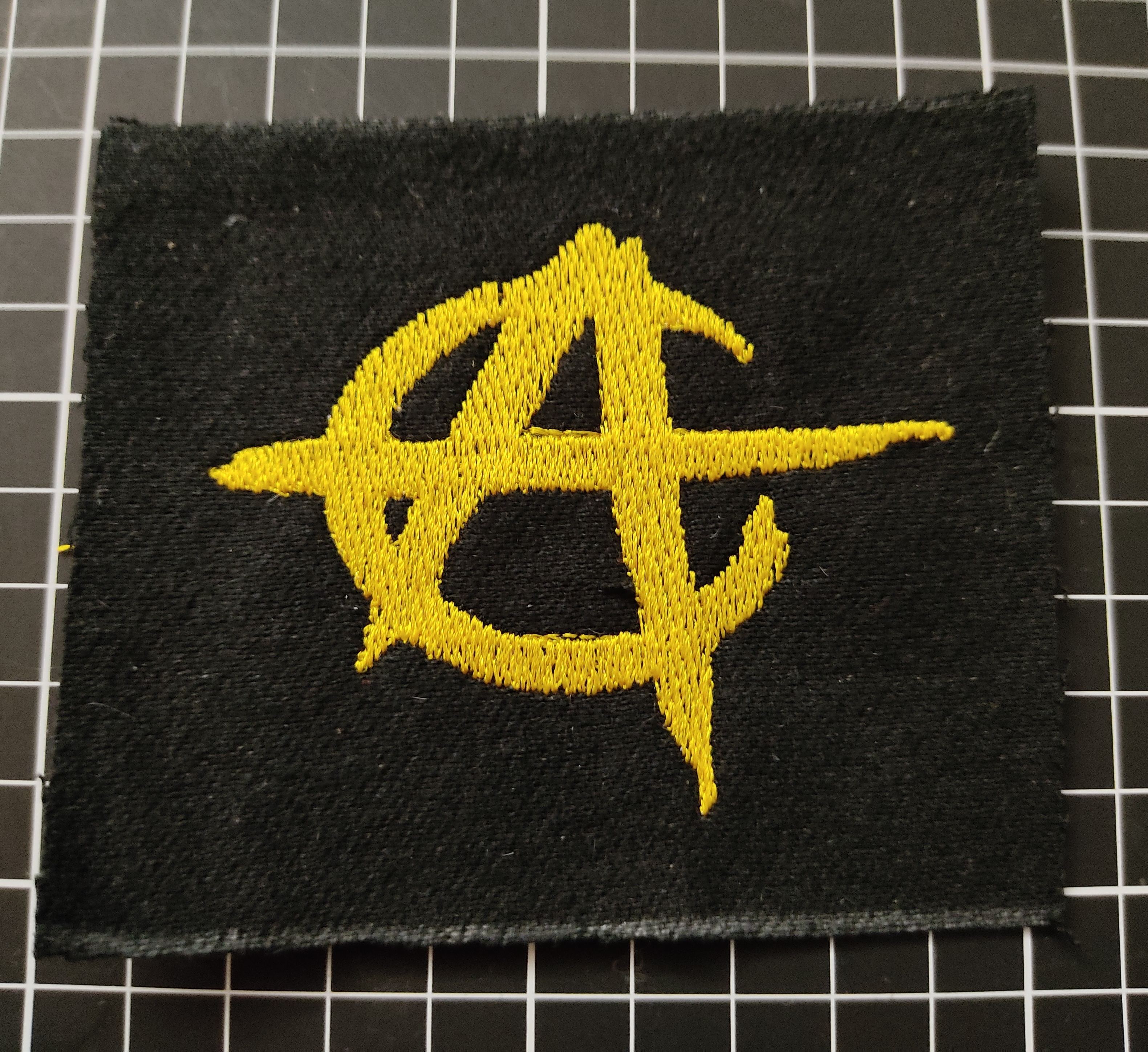 Anarchokapitalismus A Logo Aufnäher zum annähen