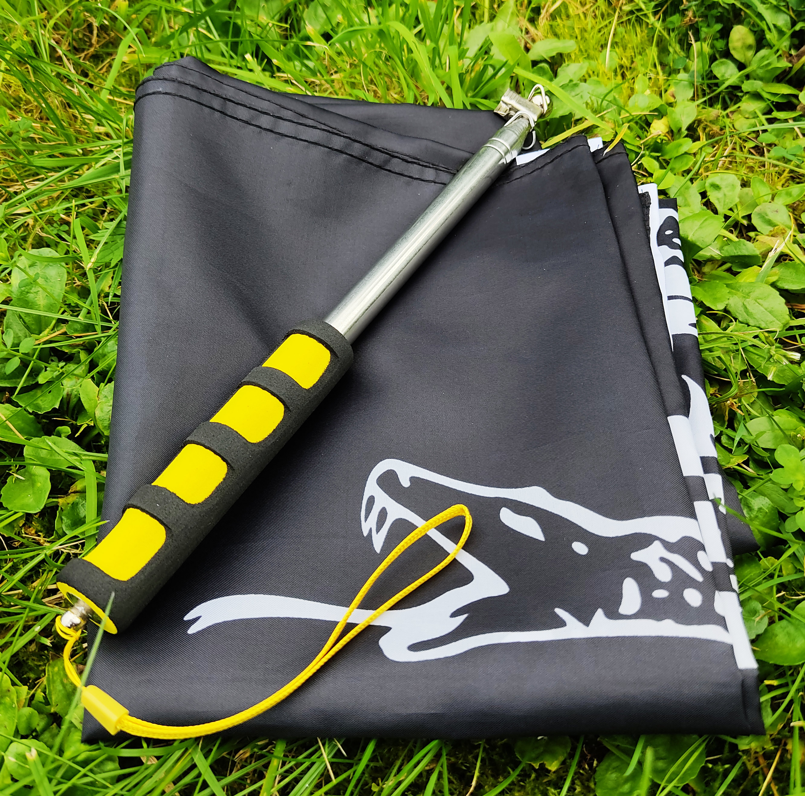 Liberty or Death Flag mit Fahnenmast Set